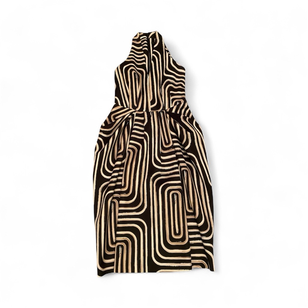 Donna Karan Geometric Midi Dress - Picture 4 of 7